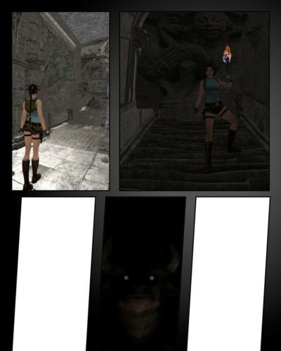 Lara Croft vs o minotaurus Wip