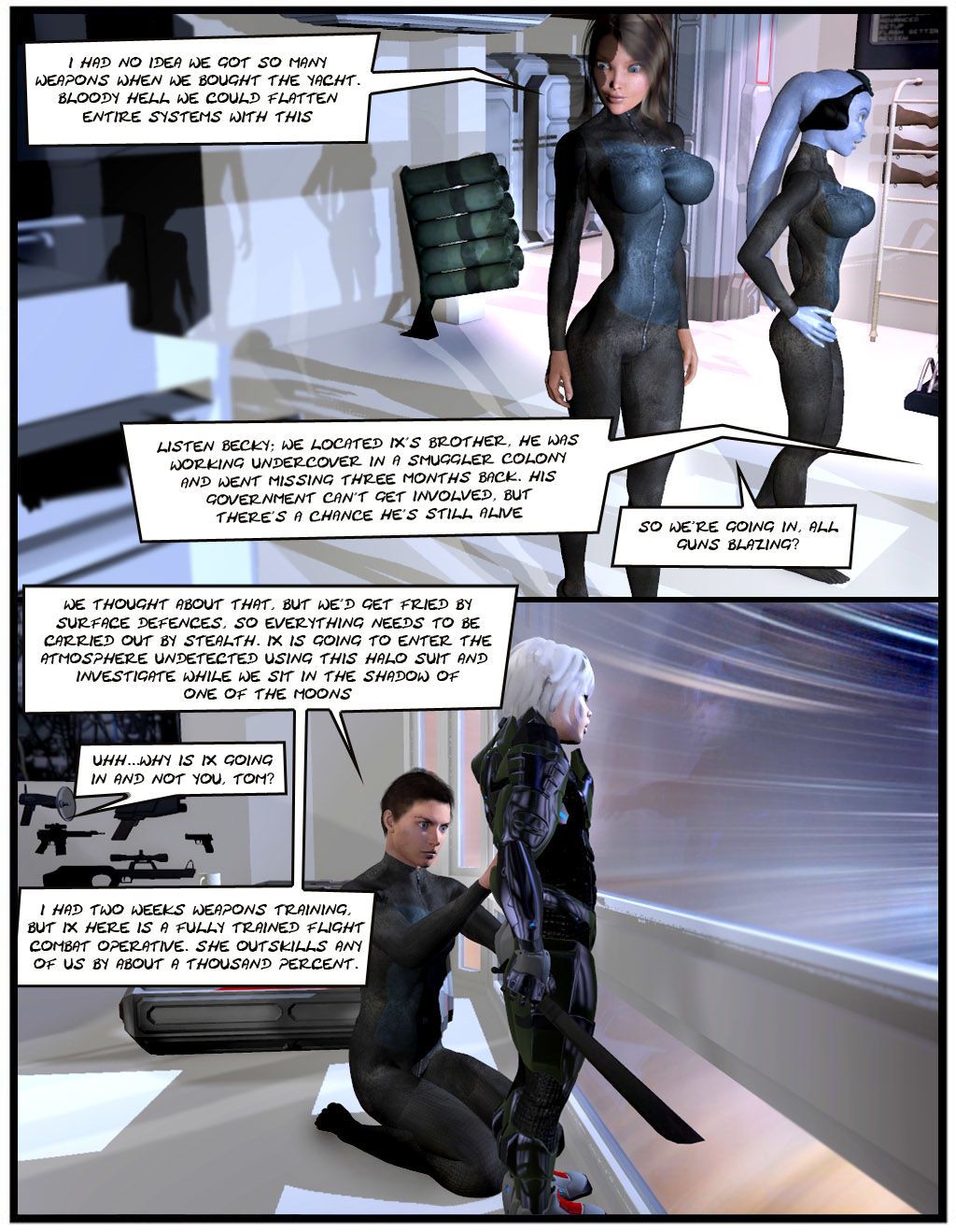 proyecto nemesis Comic 8: el desayuno en tacspace - Parte 2