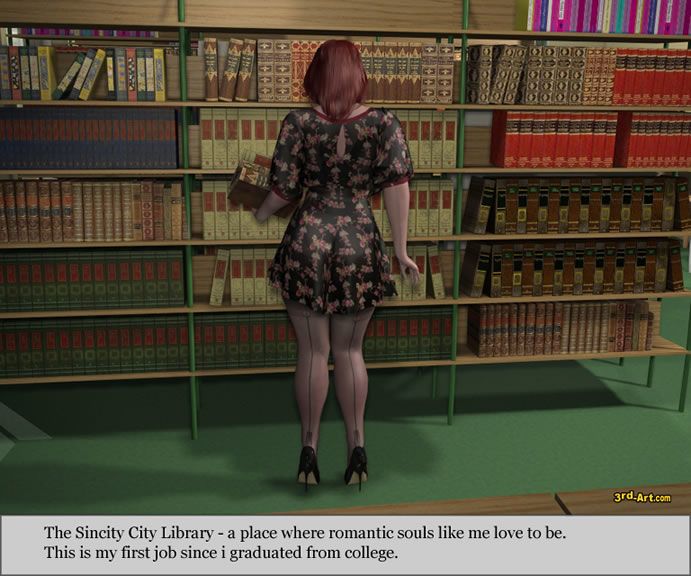 queridos modelo Nadia en el biblioteca