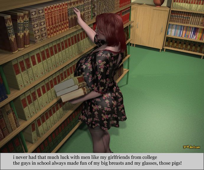 les chéris modèle Nadia au l' bibliothèque