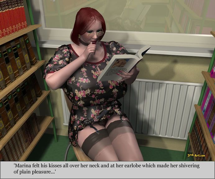les chéris modèle Nadia au l' bibliothèque - PARTIE 2
