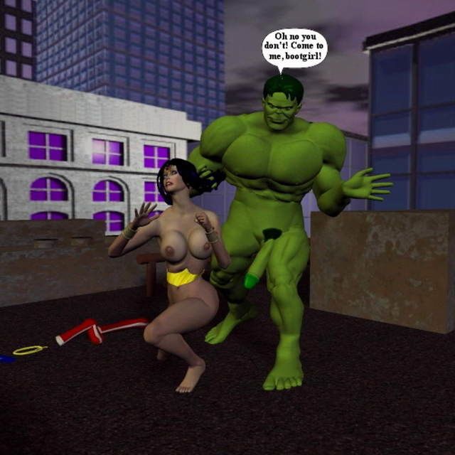 il incredibile hulk versus meraviglia donna