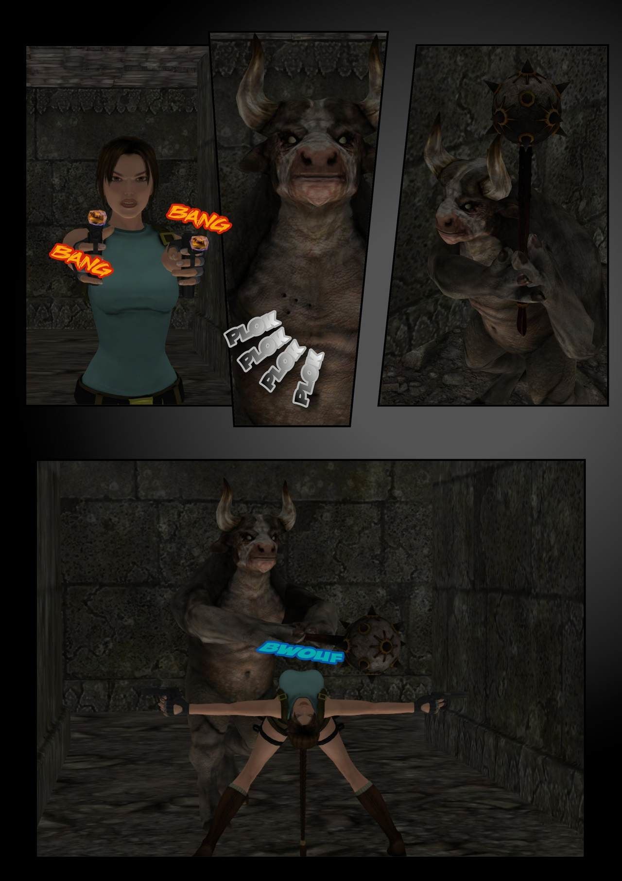 Lara 크로프트 대 이 미노타우 Wip