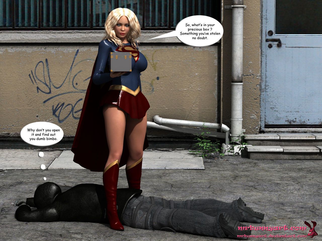 supergirl vs Kaïn