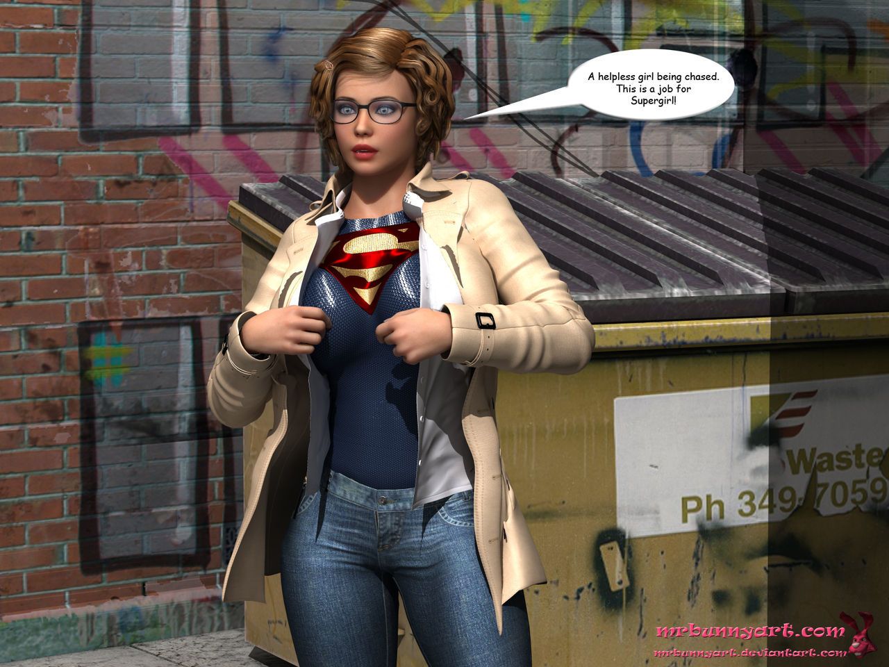 supergirl vs Caim