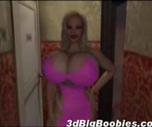 3D Hooker with Giant Tits! - 3 min