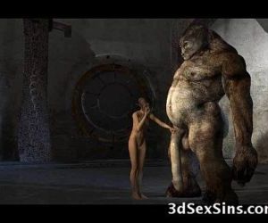 Monsters Fuck 3D Babes! - 3 min