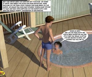 漫画 妈妈 和 儿子 游泳池 侧 1st 计时器, 吹箫 肛门