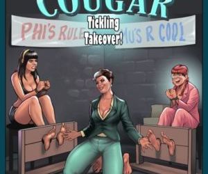 histórias em quadrinhos Coochie Cougar cócegas takeover!, boquete forçado