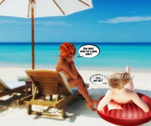 fumetti Spiaggia Cum divoratori di interracialsex3d, sborrata pompino