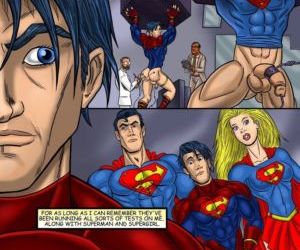 Comics Superboy, threesome , bisexual  superheroes