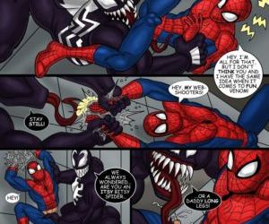 Comics Spider-Man, threesome , superheroes  fantastic four