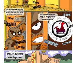 histórias em quadrinhos Sexo lutadores, cartoon estupro estupro