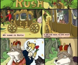 histórias em quadrinhos Princesa rushpeludos
