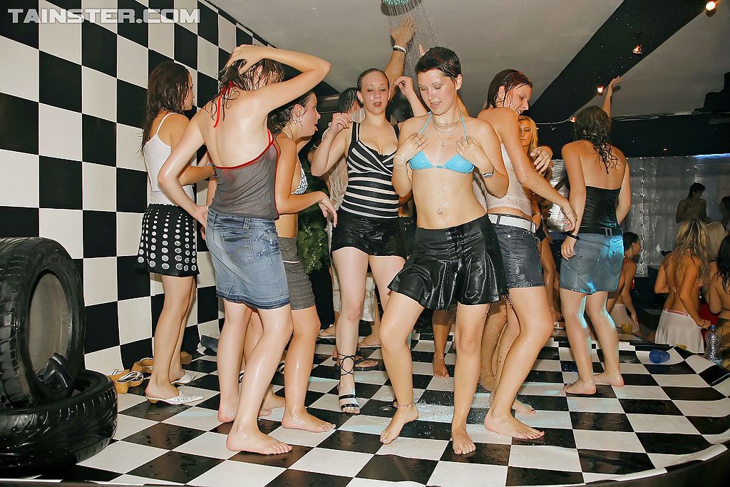 Luscious MILFs enjoy wild sex orgy at the drunk sex party - part 2