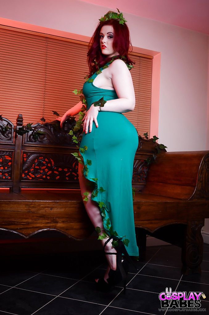 Redhead fetish model Jaye Rose has an erotic cosplay photo shoot