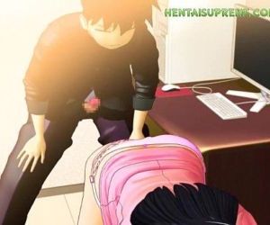 HentaiSupreme.COM - Hentai Girl Barely Capable Taking That Cock in Pussy - 12 min