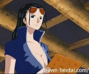 One Piece Hentai video Sex with Nico Robin - 6 min