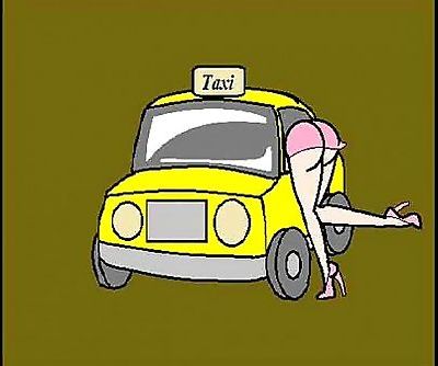 Wife pays for the Taxi Cartoon -..