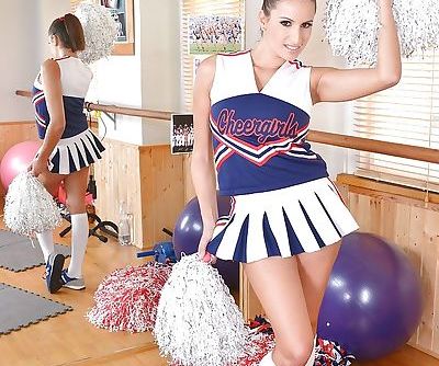 Busty young cheerleader Sensual..