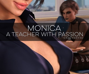 Crazysky3d मोनिका एक शिक्षक के साथ जुनून